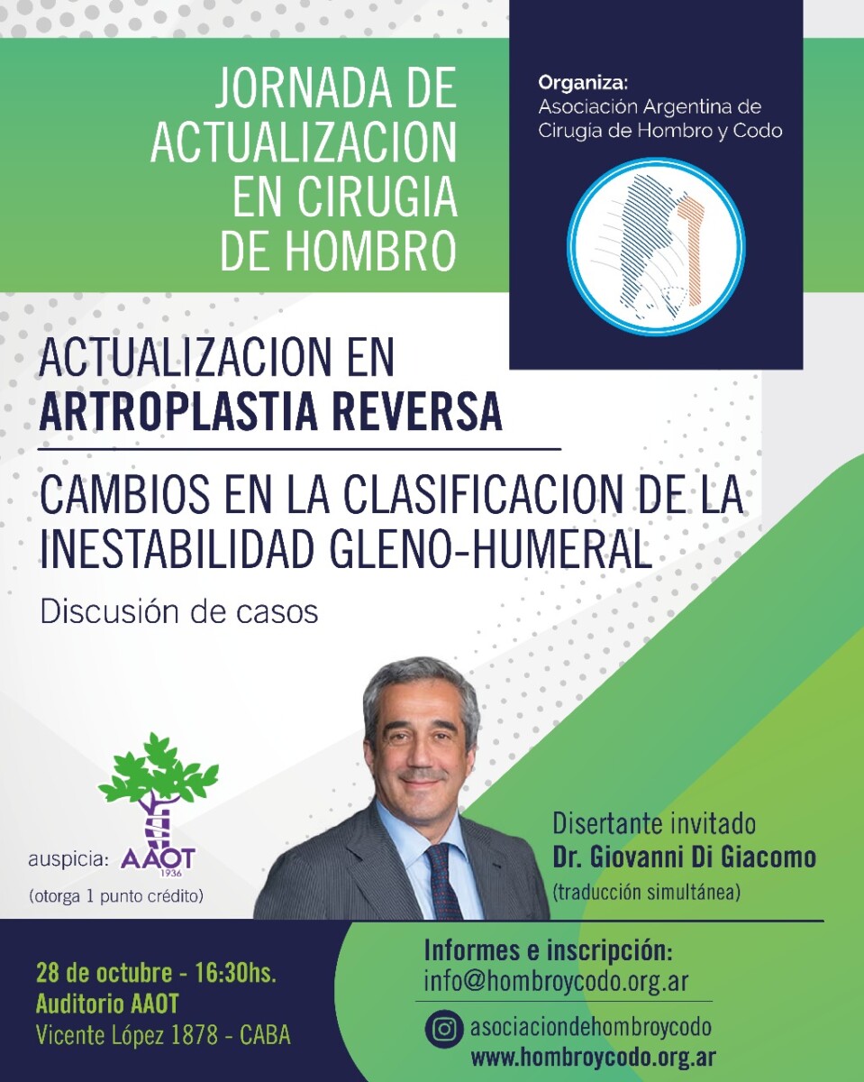 Jornada de actualización en cirugía de hombro